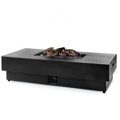 HAPPY COCOONING ODIN BLACK outdoor gas fireplace 1