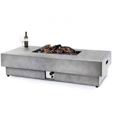 HAPPY COCOONING ODIN GREY outdoor gas fireplace 1