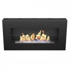 HITZE JAZZ GLASS BLACK bioethanol fireplace wall-mounted
