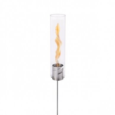 HOFAST SPIN 90 TORCH SILVER bioethanol fireplace 2