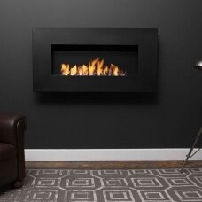ICON FIRES NERO WALL RANGE 1150 BLACK bioethanol fireplace wall-mounted