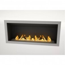 ICON FIRES SLIMLINE FIREBOX RANGE 1100 INOX bioethanol fireplace insert