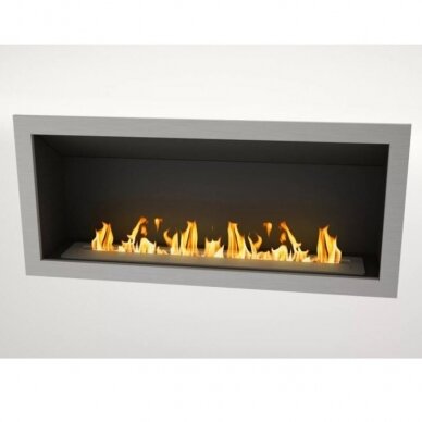 ICON FIRES SLIMLINE FIREBOX RANGE 1350 INOX bioethanol fireplace insert