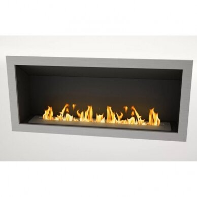 ICON FIRES SLIMLINE FIREBOX RANGE 1650 INOX bioethanol fireplace insert