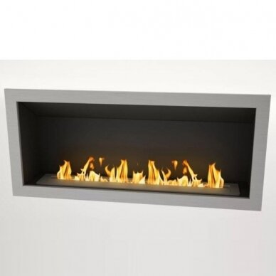 ICON FIRES SLIMLINE FIREBOX RANGE 2000 INOX bioethanol fireplace insert