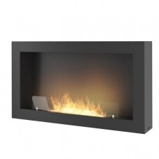 INFIRE MURALL 1000 BLACK bioethanol fireplace wall-mounted