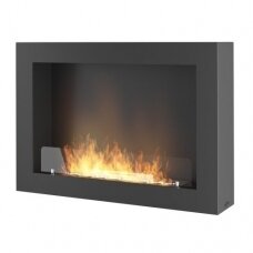 INFIRE MURALL BLACK 800 bioethanol fireplace wall-mounted