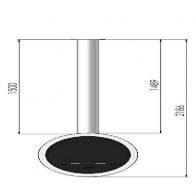 INFIRE INCYRCLE ceiling mounted bioethanol fireplace 4