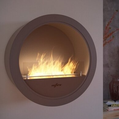 INFIRE INCYRCLE WALL WHITE bioethanol fireplace wall-mounted 3