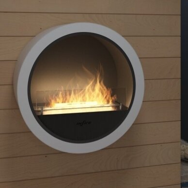 INFIRE INCYRCLE WALL WHITE bioethanol fireplace wall-mounted 1