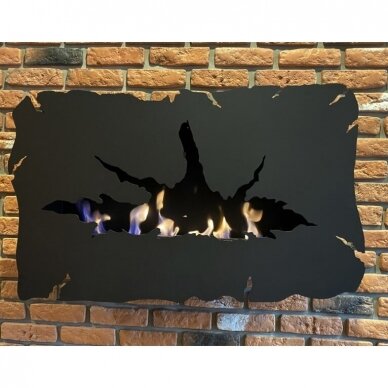 KAMI ERUPTION II bioethanol fireplace wall-mounted