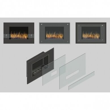 KAMI VESUVIUS bioethanol fireplace wall-mounted-insert 2
