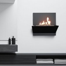KRATKI BESTA BLACK bioethanol fireplace wall-mounted