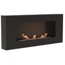 KRATKI DELTA FLAT BLACK bioethanol fireplace wall-mounted
