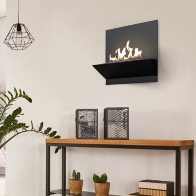 KRATKI BESTA BLACK bioethanol fireplace wall-mounted 4