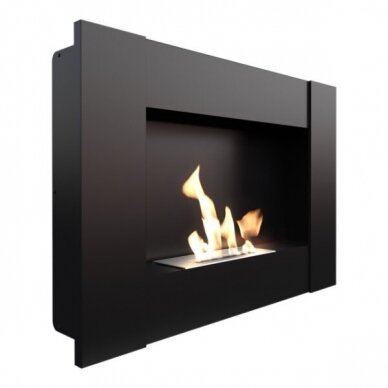 KRATKI BRAVO 2 BLACK bioethanol fireplace wall-mounted-insert