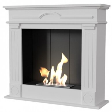 KRATKI DECEMBER P WHITE free standing bioethanol fireplace