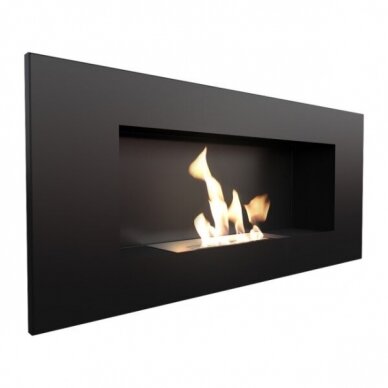KRATKI DELTA 2 BLACK bioethanol fireplace wall-mounted-insert