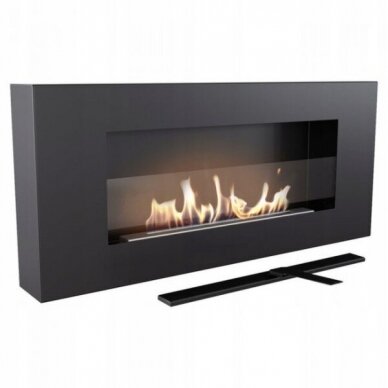 KRATKI DELTA FLAT GLASS bioethanol fireplace wall-mounted 3