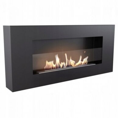 KRATKI DELTA FLAT GLASS bioethanol fireplace wall-mounted 1