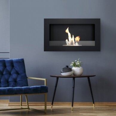 KRATKI GOLF BLACK bioethanol fireplace wall-mounted-insert 3