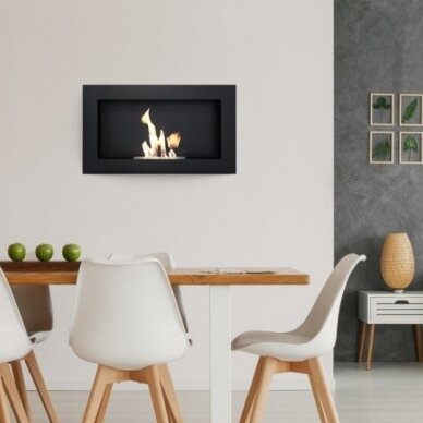 KRATKI GOLF BLACK bioethanol fireplace wall-mounted-insert 2