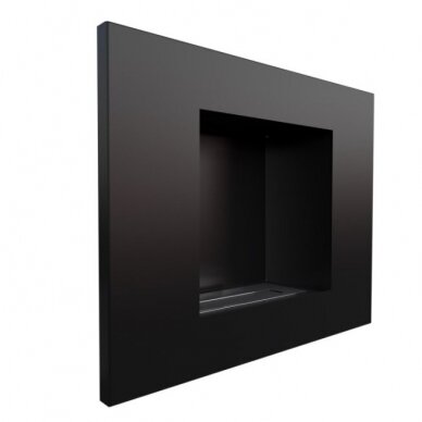 KRATKI QUAT BLACK bioethanol fireplace wall-mounted-insert 1