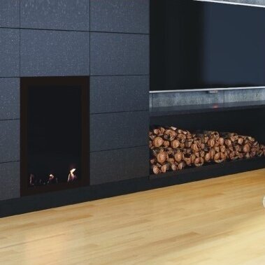 PBIOKOMINKI BAYES TOP BLACK bioethanol fireplace wall-mounted-insert 1