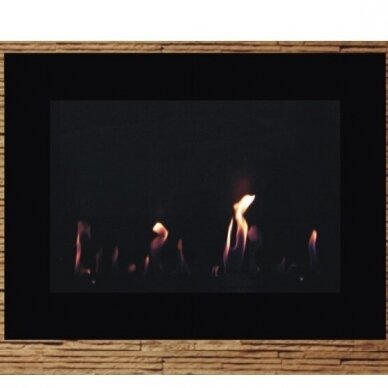 PBIOKOMINKI BAYES 800 BLACK bioethanol fireplace wall-mounted-insert 1