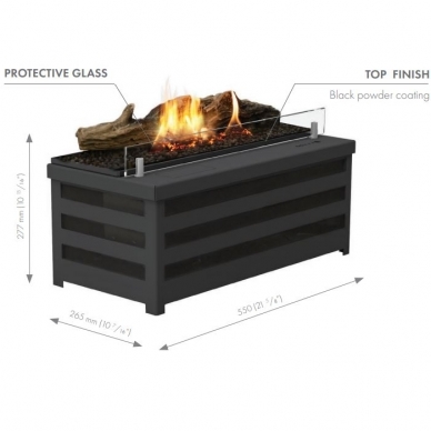PLANIKA BASKET FIRE LOGS bioethanol fireplace burner 1