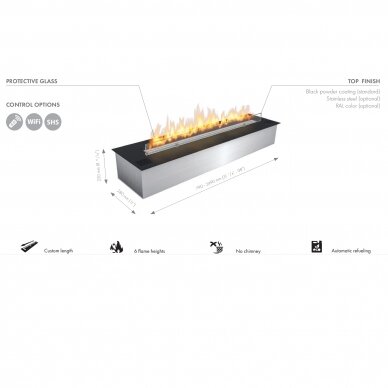 PLANIKA FLA3 590 automatic bioethanol fireplace burner 3
