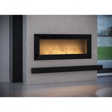SIMPLEFIRE FRAME 1500 BLACK bioethanol fireplace wall-mounted-insert 1