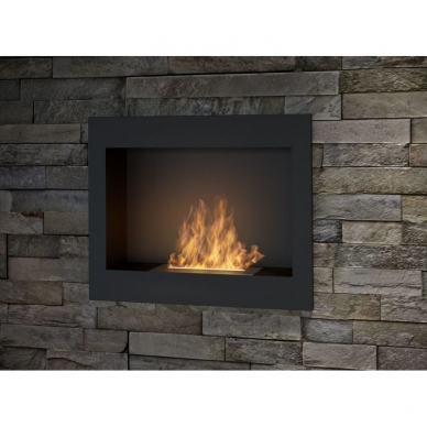SIMPLEFIRE FRAME 600 BLACK bioethanol fireplace wall-mounted-insert 1