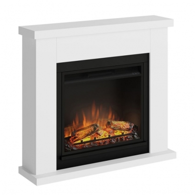 TAGU FRODE PURE WHITE 23" free standing electric fireplace 1