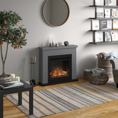 TAGU FRODE SOLID GREY 23" free standing electric fireplace 2