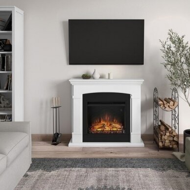 TAGU HELMI PURE WHITE 23" free standing electric fireplace