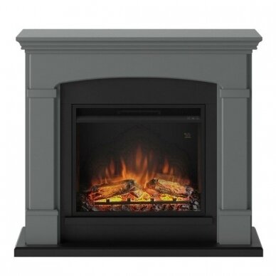 TAGU HELMI SOLID GREY 23" free standing electric fireplace 2