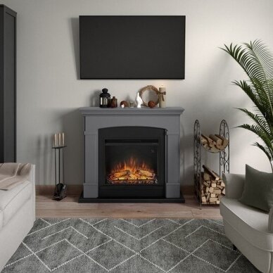 TAGU HELMI SOLID GREY 23" free standing electric fireplace