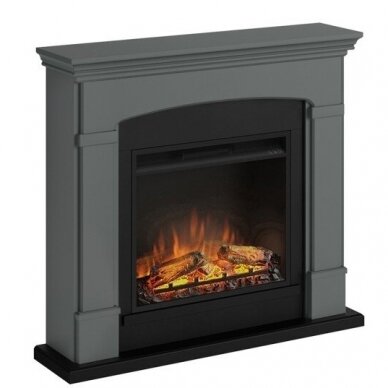 TAGU HELMI SOLID GREY 23" free standing electric fireplace 1