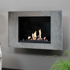 XARALYN GOYA 4114B CONCRETE bioethanol fireplace wall-mounted-insert