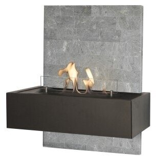 XARALYN QUERO 4114LB STONE bioethanol fireplace wall-mounted