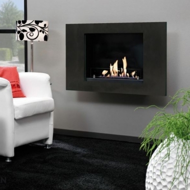 XARALYN GOYA 4114B BLACK bioethanol fireplace wall-mounted-insert 1